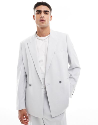 Veste de costume texturée coupe classique ample à double boutonnage - Asos Design - Modalova