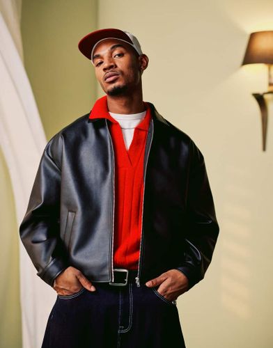 Veste en similicuir - Asos Design - Modalova