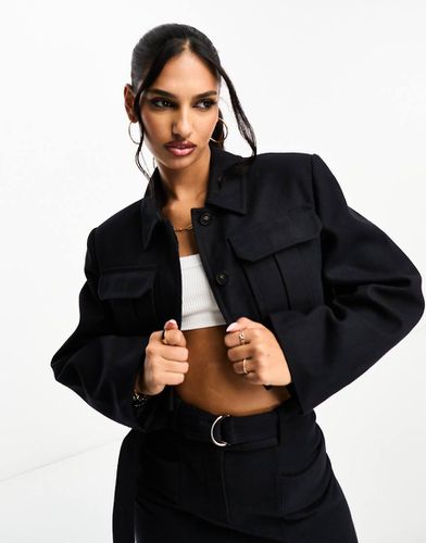 Veste habillée ultra-courte avec poches plaquées - Asos Design - Modalova