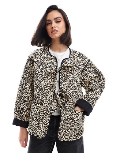 Veste matelassée à imprimé léopard - Asos Design - Modalova