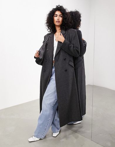 Manteau ajusté long et oversize à épaulettes - Asos Edition - Modalova