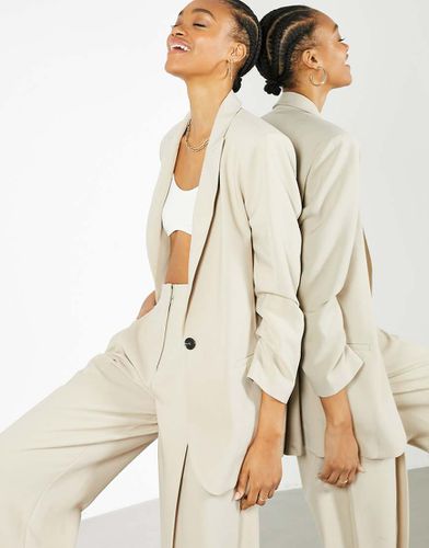 Blazer d'ensemble oversize et long - Taupe - Asos Edition - Modalova