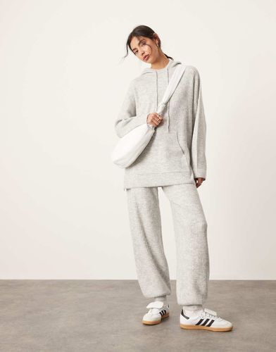 Pantalon de jogging d'ensemble resserré aux chevilles en maille côtelée - glacé - Asos Edition - Modalova