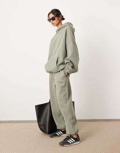 Premium - Pantalon de jogging épais oversize - olive - Asos Edition - Modalova