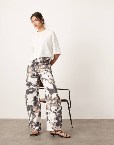 Sydney - Jean bouffant à taille haute - Imprimé animal - Asos Edition - Modalova