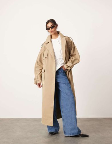 Trench-coat oversize avec poches - Camel - Asos Edition - Modalova