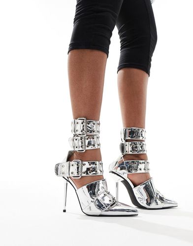 Cyclone City - Chaussures à talons avec boucles - métallisé - Azalea Wang - Modalova
