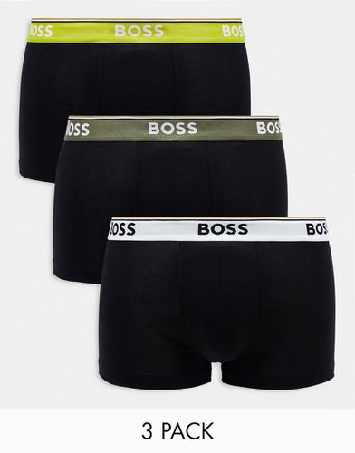 Power - Lot de 3 boxers à taille contrastante - Boss Bodywear - Modalova