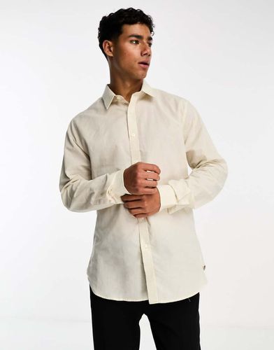 Chemise aspect lin - Taupe - Ben Sherman - Modalova