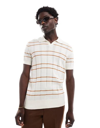 Polo à col ouvert - Blanc cassé - Ben Sherman - Modalova