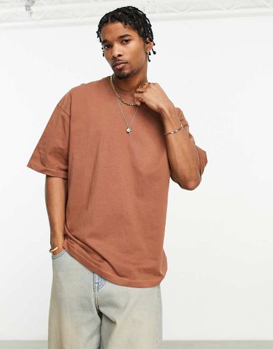 T-shirt basique oversize - rouille - Bershka - Modalova