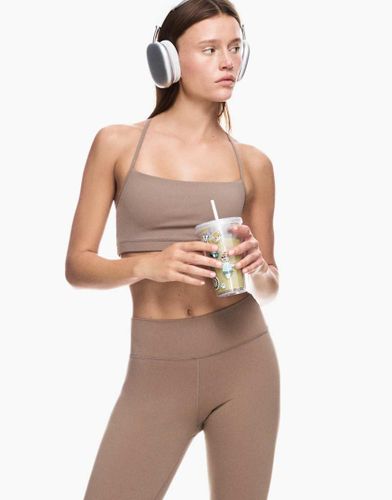 Top  bretelles respirant  schage rapide - Camel - Bershka - Modalova