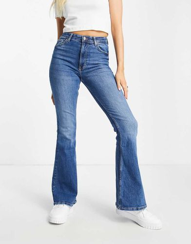 Bershka - Jean évasé - Bleu moyen - Bershka - Modalova