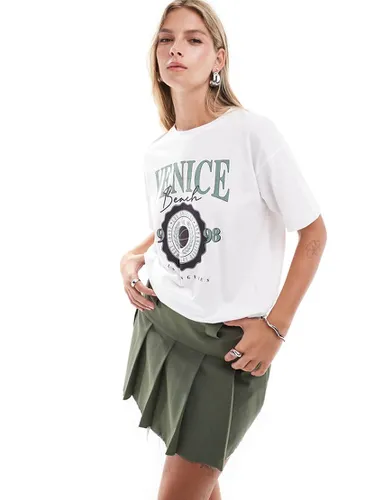 T-shirt oversize imprimé - Brave Soul - Modalova