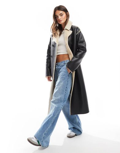 Manteau long en imitation shearling - Brave Soul - Modalova