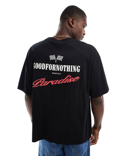 T-shirt oversize à imprimé style moto au dos - Good For Nothing - Modalova