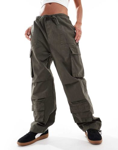 Pantalon cargo parachute - Kaki - Good For Nothing - Modalova