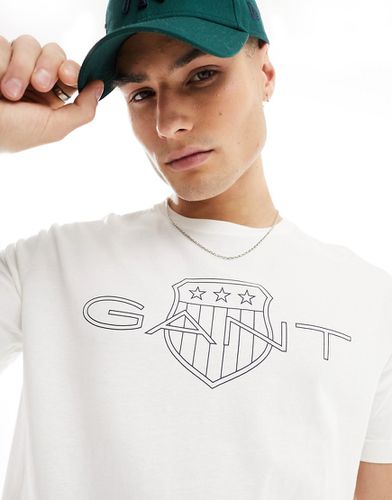 T-shirt avec grand logo blason - Gant - Modalova