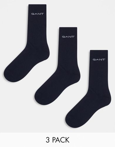 Lot de 3 paires de chaussettes de sport à logo - Gant - Modalova