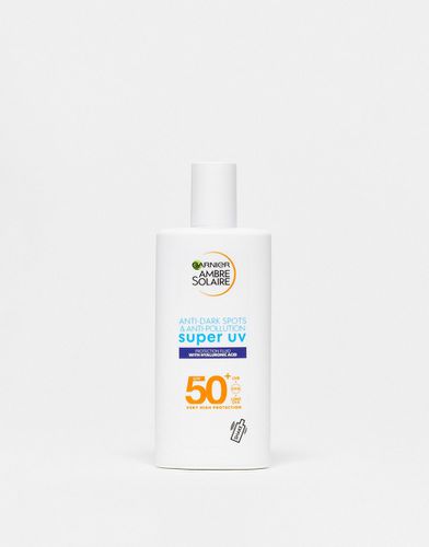 Ambre Solaire - Fluide visage ultra léger SPF 50 pour peaux sensibles (40 ml) - Garnier - Modalova