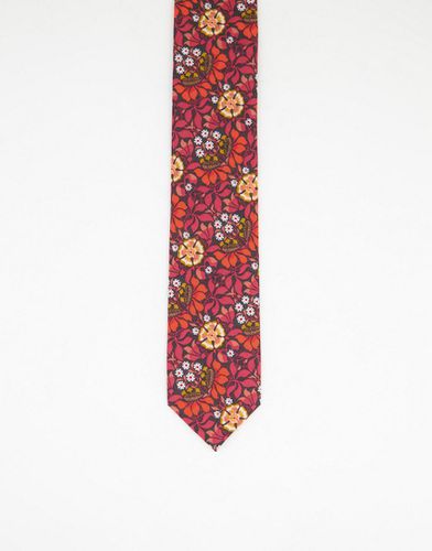 Cravate à imprimé Liberty géométrique style années 70 - Gianni Feraud - Modalova