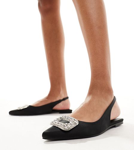 Chaussures plates avec bride arrière - Glamorous Wide Fit - Modalova