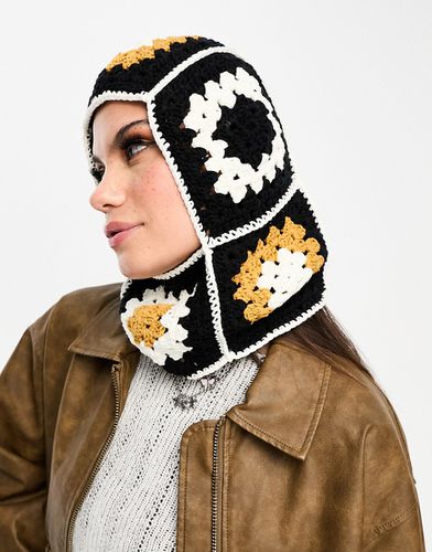 Bonnet ample au crochet - Noir et jaune - Damson Madder - Modalova