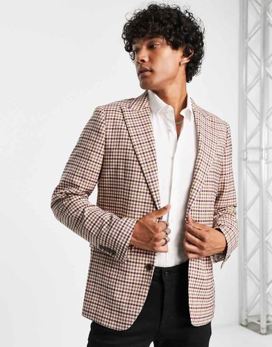 Veste de costume coupe slim à carreaux - Devils Advocate - Modalova