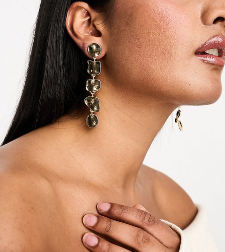 Boucles d'oreilles pendantes martelées tendance - Designb London - Modalova