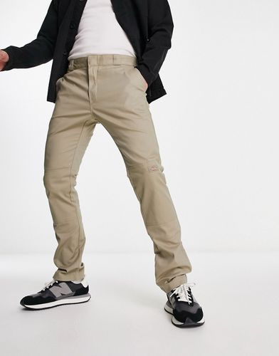 Pantalon chino ajusté style workwear avec genoux renforcés - Kaki - Dickies - Modalova