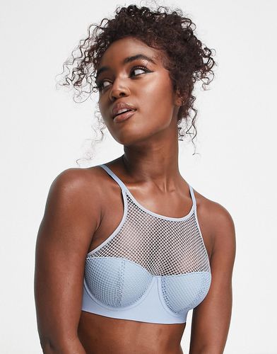 Intimates - Soutien-gorge en tulle technique doux - Bleu clair - Dkny - Modalova