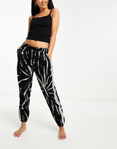 Sleepwear - Pantalon de jogging effet tie-dye à bande logo - Dkny - Modalova
