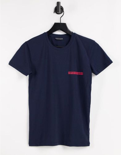 Bodywear - T-shirt à logo imprimé - Bleu - Emporio Armani - Modalova