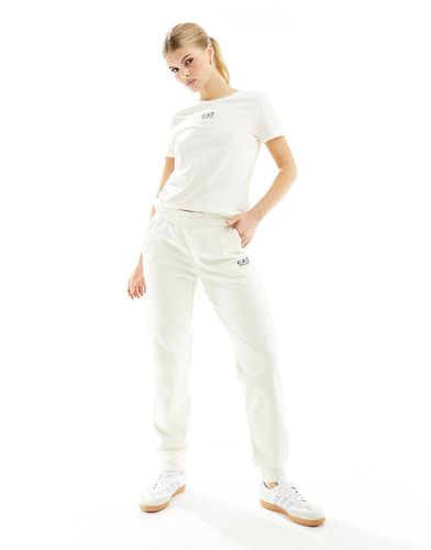 Emporio Armani - Pantalon de jogging d'ensemble à logo - Crème - Ea7 - Modalova