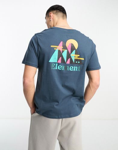 T-shirt à imprimé collines au dos - foncé - Element - Modalova