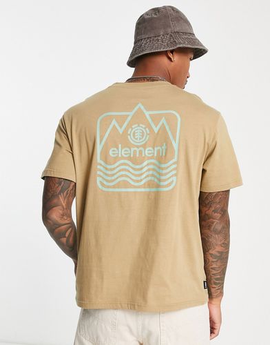 Peaks - T-shirt imprimé au dos - Kaki - Element - Modalova