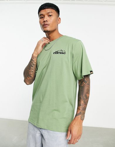 Lumlock - T-shirt avec imprimé montagne sur la poitrine - Kaki - Ellesse - Modalova
