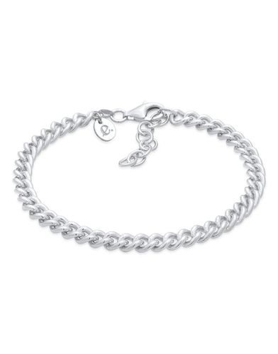 Bracelet basique en argent massif 925 plaqué rhodium - Elli - Modalova