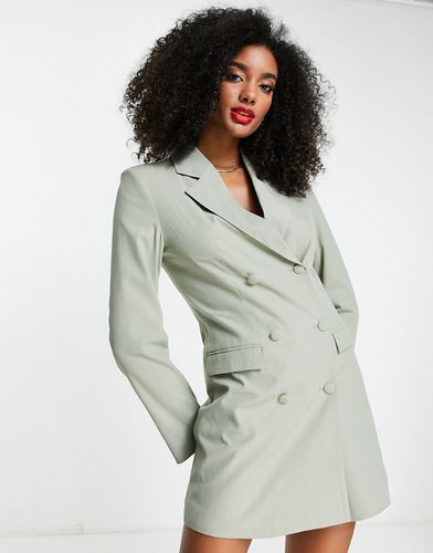 Extro & - Robe blazer ajustée avec dos ouvert - Sauge - Extro & Vert - Modalova