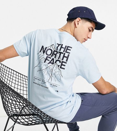 Exclusivité ASOS - - T-shirt à imprimé esquisse de montagne - clair - The North Face - Modalova