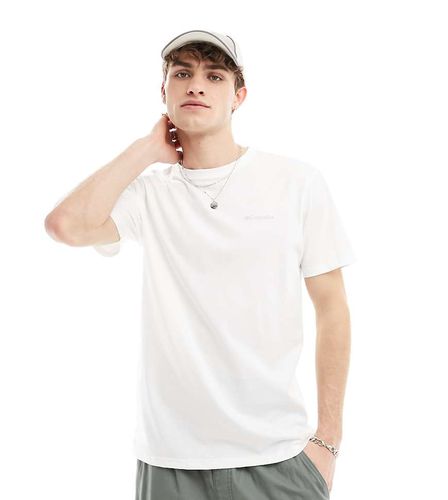 Exclusivité ASOS - Navy Heights - T-shirt avec petit imprimé fleurs au dos - Columbia - Modalova