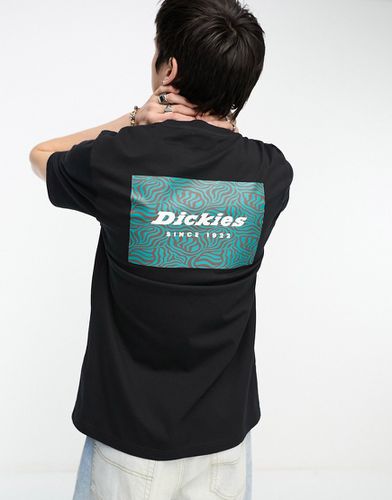 Exclusivité ASOS - - Clackamas - T-shirt avec imprimé encadré à zébrures au dos - Noir - Dickies - Modalova