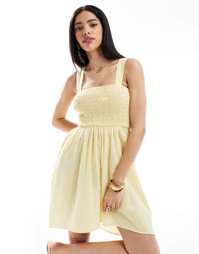 Exclusivit - Robe de plage courte avec dtails froncs - Esme - Modalova