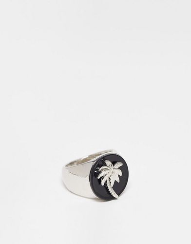 Chevalière motif palmier - Faded Future - Modalova