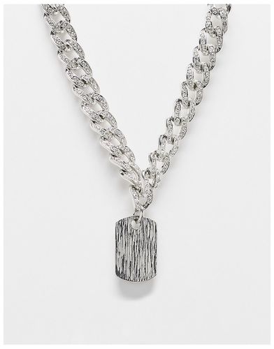 Collier chaîne chunky avec pendentif style collier de chien - Faded Future - Modalova