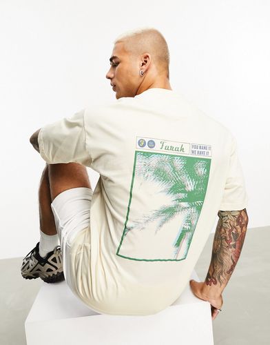 Ashley - T-shirt décontracté avec imprimé palmier au dos - clair - Farah - Modalova
