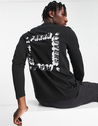 Aspin - T-shirt à manches longues imprimé au dos en coton - Farah - Modalova