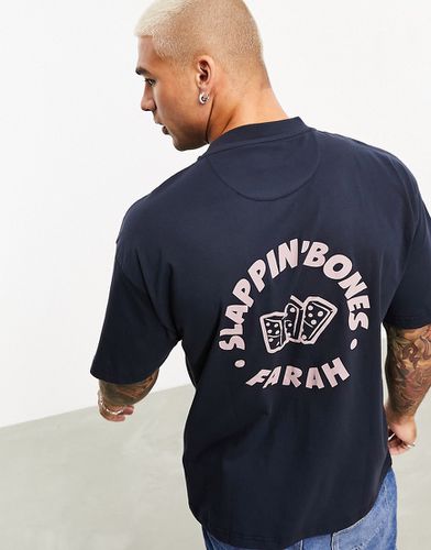 Wilby Dominoes - T-shirt décontracté imprimé au dos - Farah - Modalova