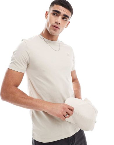 FCUK - T-shirt à logo sur la poitrine - Taupe - French Connection Mens - Modalova