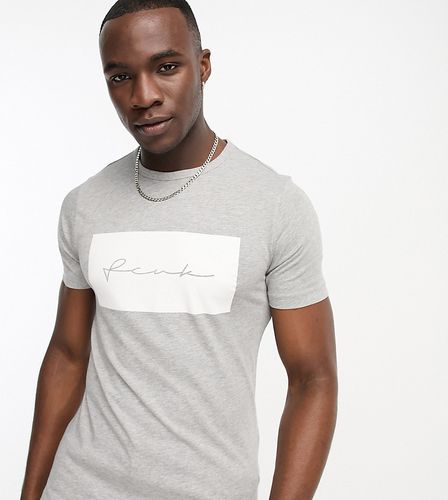 FCUK Tall - T-shirt avec logo encadré - clair - French Connection - Modalova